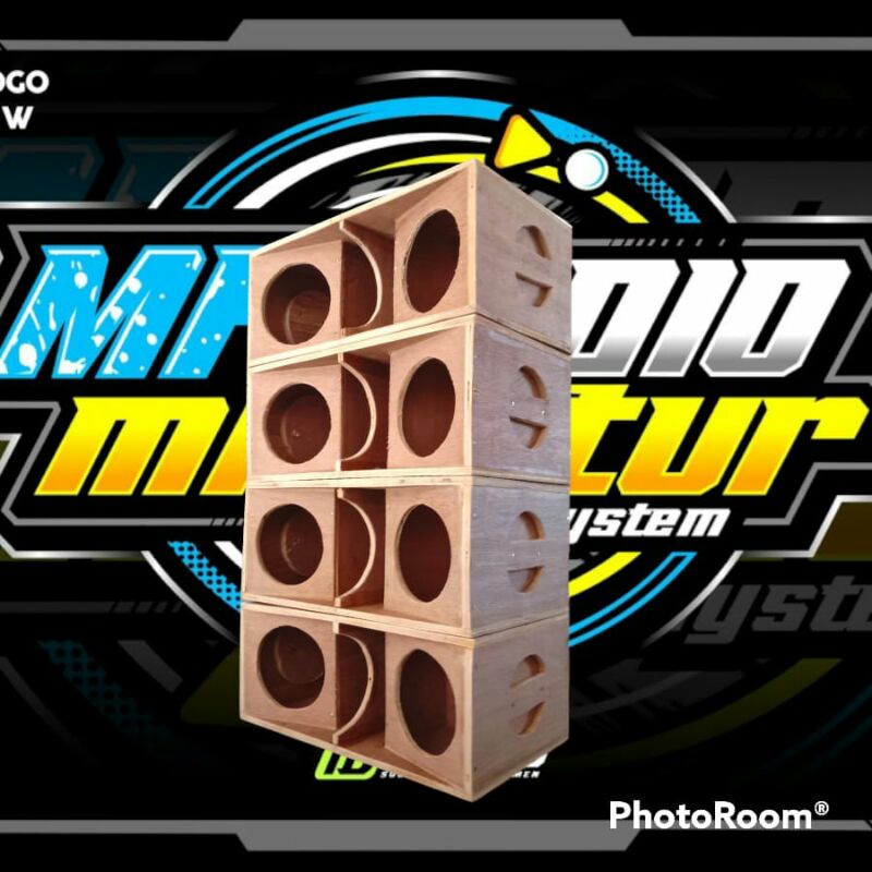 Box Speaker Subwoofer 4Inch Double