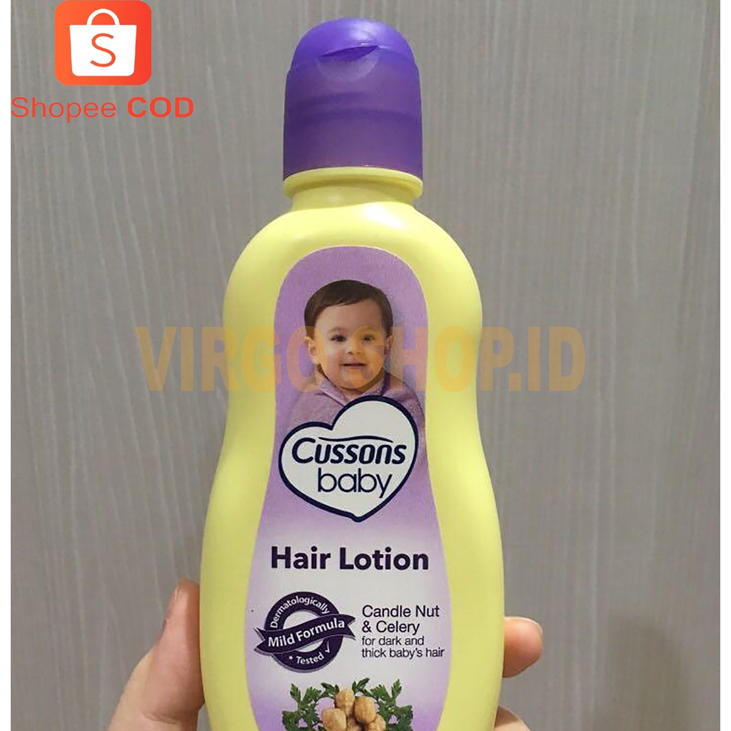 Cusson Baby Hair Lotion 200ml - Minyak Rambut Bayi / Minyak Rambut Bayi / Cussons Hair Lotion / Minyak Rambut / Hair Lotion / Minyak Rambut Bayi Cussons