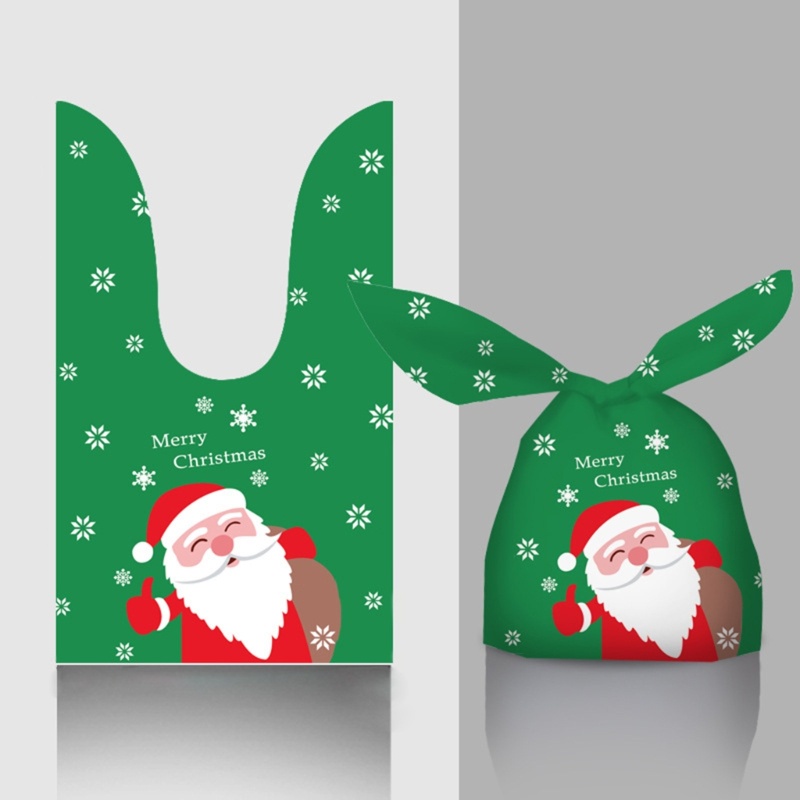 Zzz Kantong Hadiah Motif Kartun Santa Claus / Snowman Untuk Natal