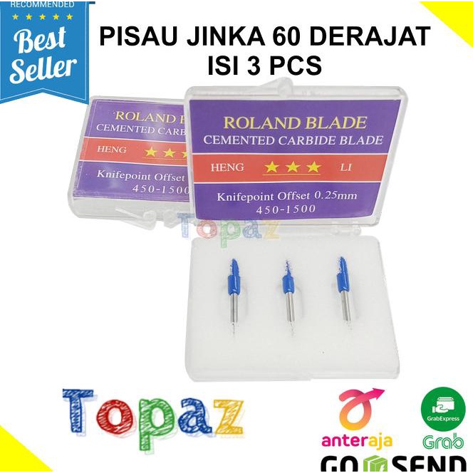 

Mata Pisau Mesin Cutting Jinka // Roland Blade 60 Derajat