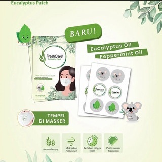 FreshCare Eucalyptus Patch Aromatherapy Tempel Masker isi 12 patch