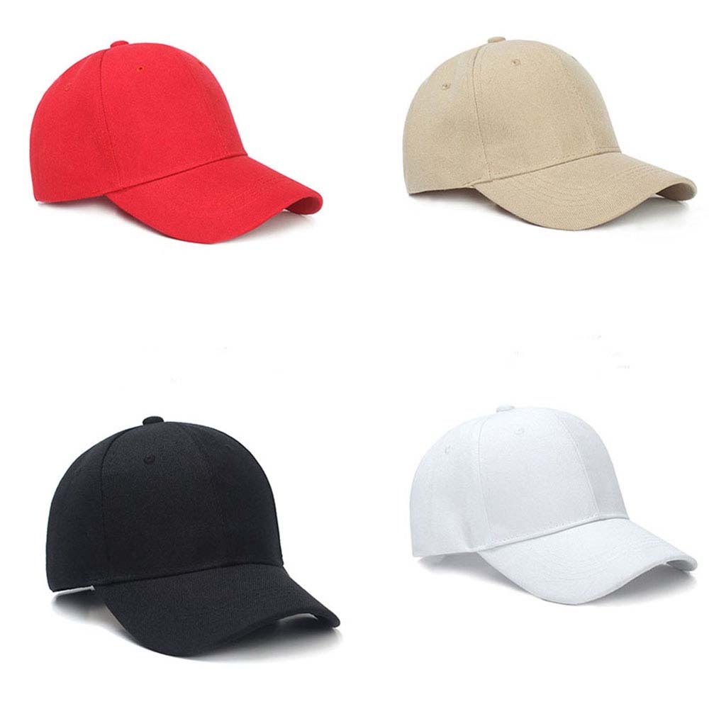 Topi Baseball Warna Polos Gaya Korea Untuk Olahraga