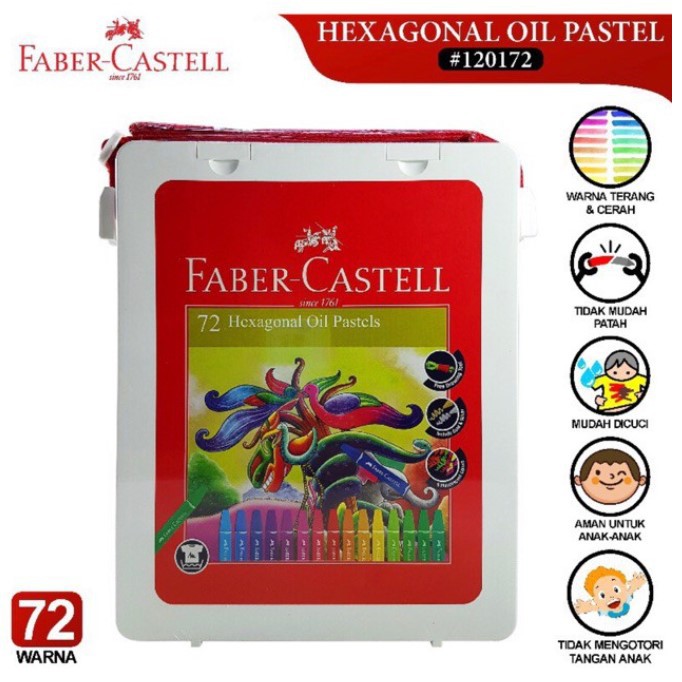

[NEW PRODUCT] - FABER CASTELL Crayon Hexagonal 72 Warna
