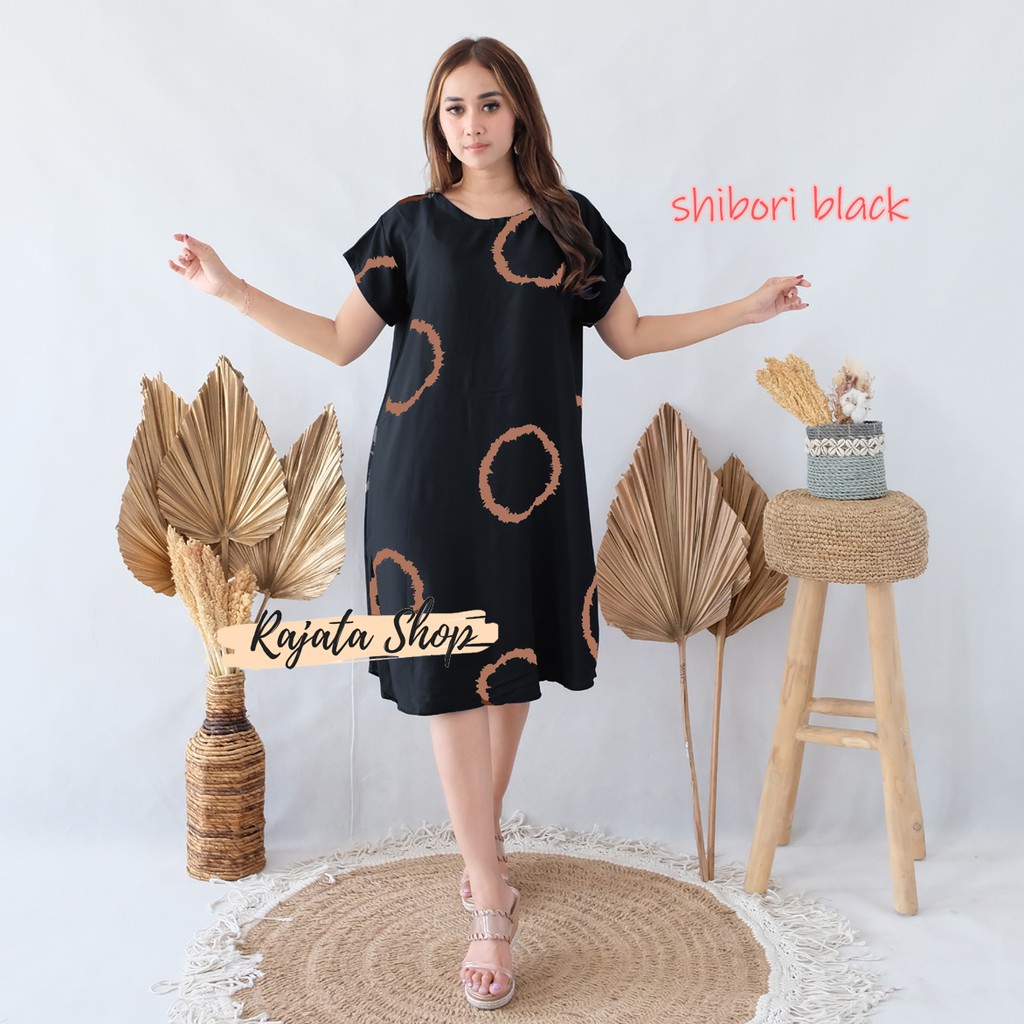 Daster Bali Dress Bali-DST SHIBORI BLACK