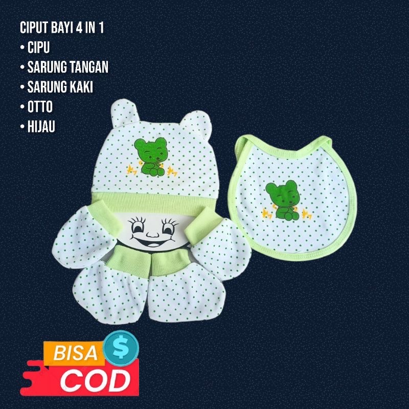 topi set bayi (4in1) bagus