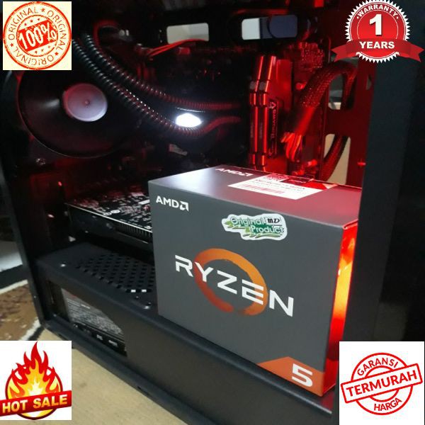 Terlaris CPU/ PC RAKITAN GAMING RYZEN 5 1600X DISEGN EDITING RENDER SUPER ULTRA