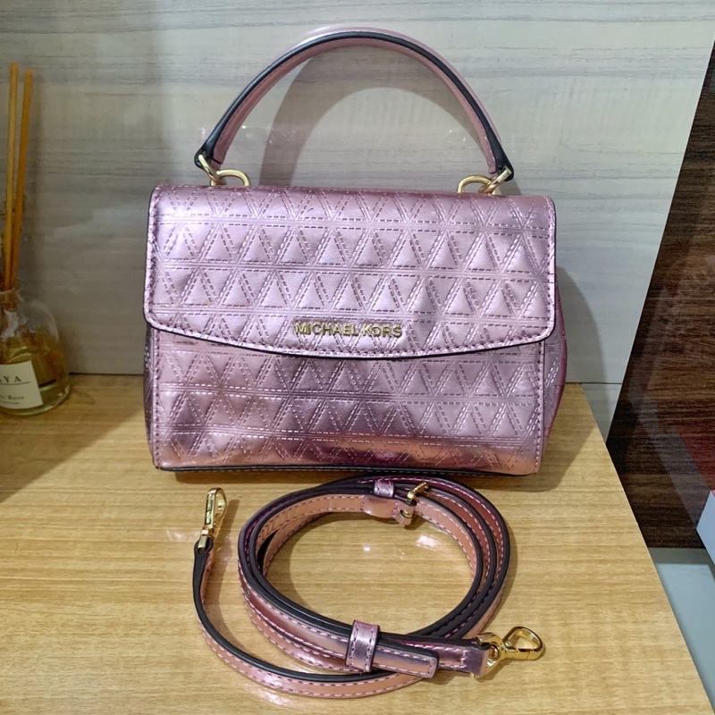 for sale Rare Items ‼️  Michael Kors Ava Mini XS Crossbody Glimmering Leather Bag Soft Pink Holiday