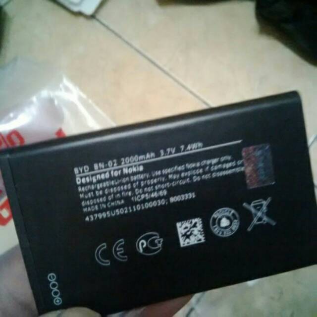 BATRE BATERAI BATTERY NOKIA LUMIA XL BN02 ORIGINAL BATRE BATERAI