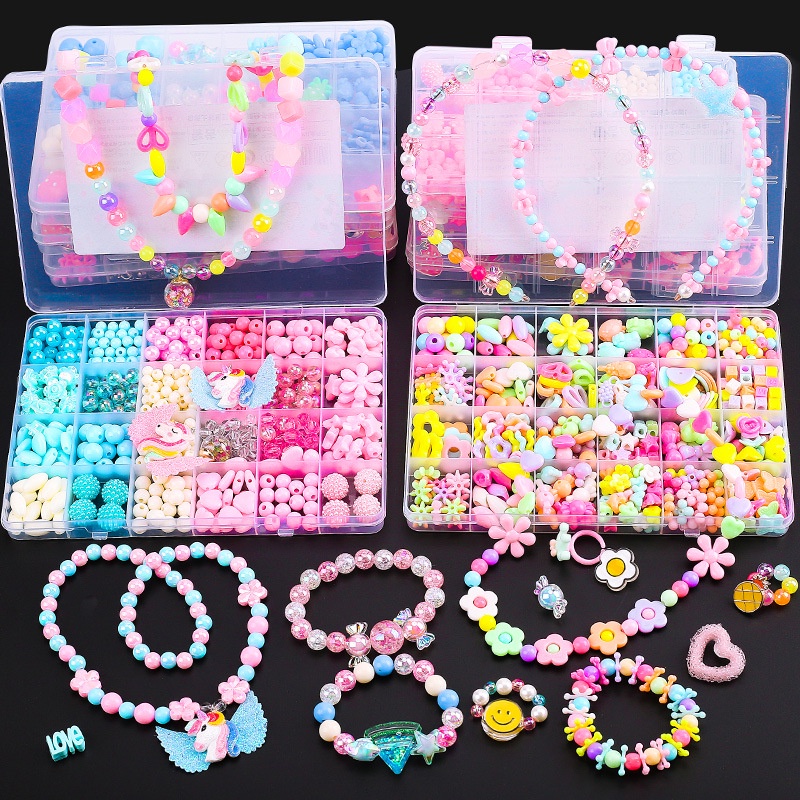 TweedyToys - DIY Aksesoris / Mainan Kreatifitas Anak/ Meronce Manik-Manik Gelang Kalung