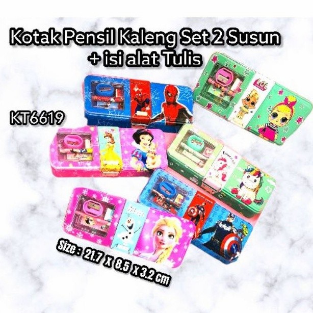 

Update Kt6619 Kotak Pensil Kaleng Set Lengkap Isi Alat Tulis Karakter Kartun Sale!!!
