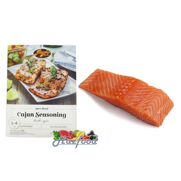 

Ikan Salmon Fillet 200Gr Bumbu Jays Cajun Seasoning