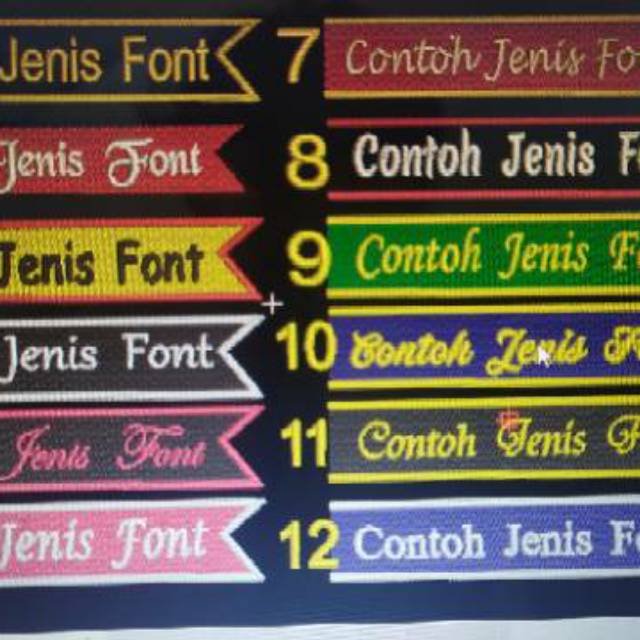 Selempang wisuda/sash bordir