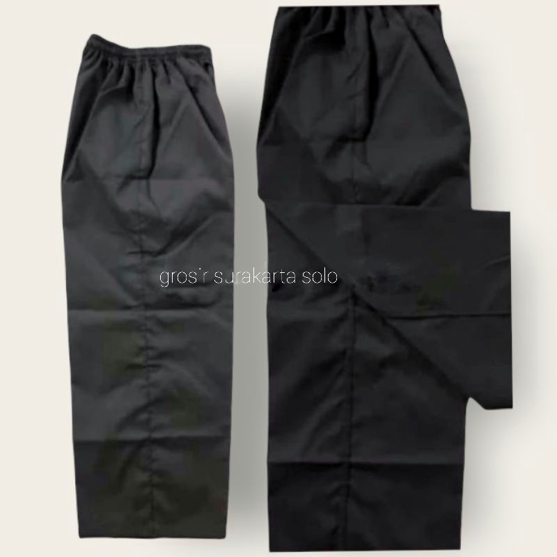 Celana Panjang Hitam Polos Setelan Baju Silat / Hacinco / Surjan