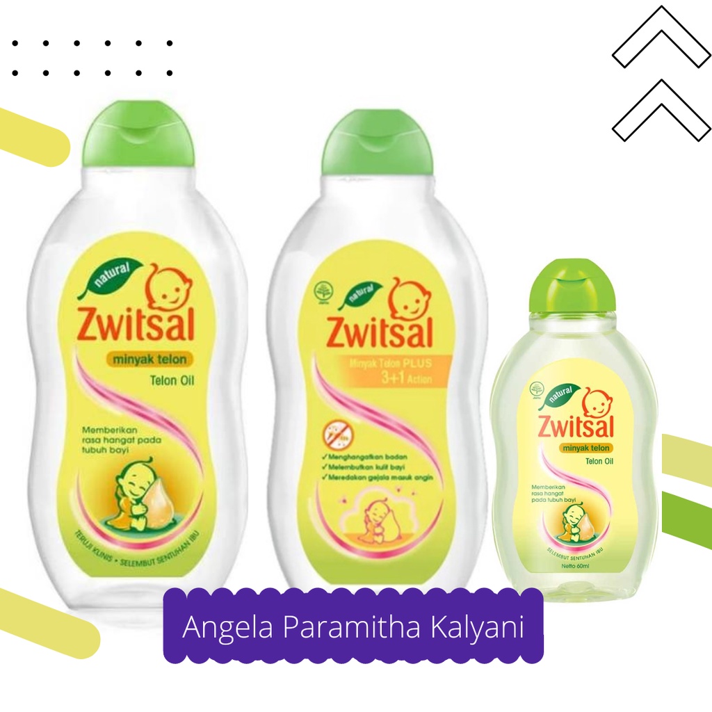 Zwitsal Baby Minyak Telon Plus 100ml/ minyak telon 100mL