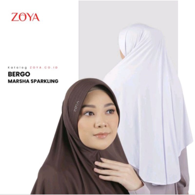 Marsha Sparkling Zoya - Bergo polos Zoya - Bergo Viral zoya