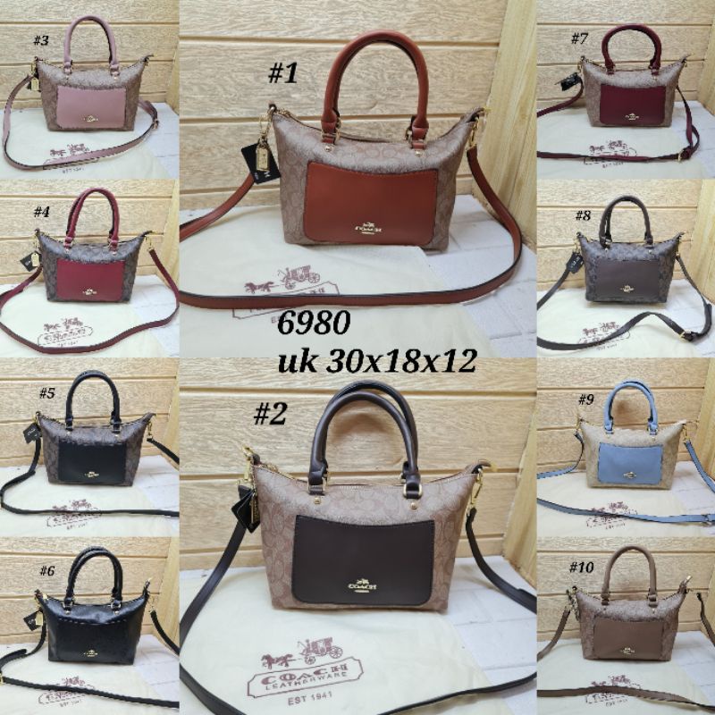 Tas Coch emma satchel mini import / Tas coa emma satchel mini signature import