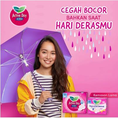 ^ KYRA ^ Laurier Pembalut Wanita Wing Non Wing Super Maxi Relax Night Active Day