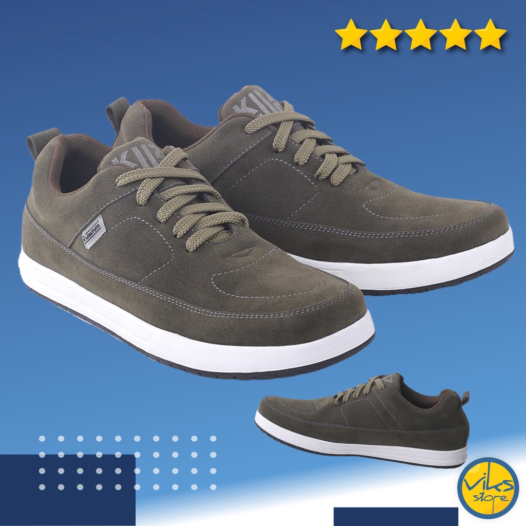 Sepatu Sneakers Pria Cowok Tali Style Casual Distro Kuzatura Original Suede Lokal Premium Elegan