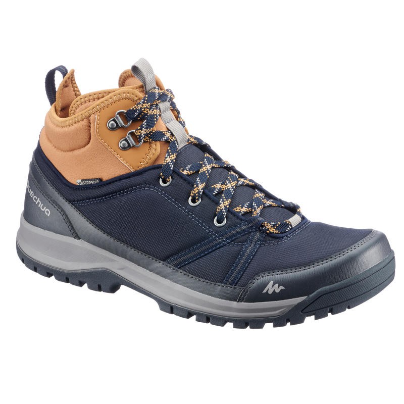 SEPATU HIKING MEN'S NH150 MID WATERPROOF COUNTRY WALKING