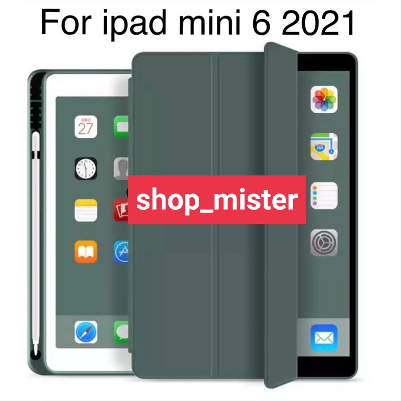 Flip Case Smartcase Autolock with Pen Stylus Holder iPad Mini 6 2021