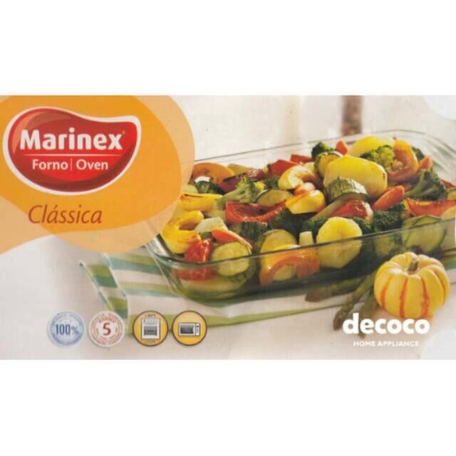Loyang Kaca - Marinex 6534 Classica Rectangular Roaster Pyrex 2.2 Liter Loyang Kaca