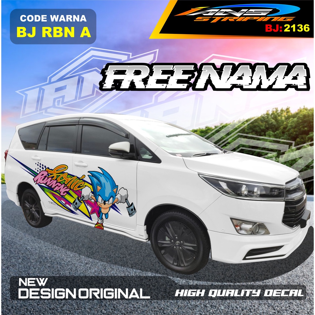 STIKER MOBIL INNOVA REBORN / VARIASI STICKER MOBIL AVANZA  / STIKER MOBIL XENIA / DECAL STIKER MOBIL PAJERO SPORT