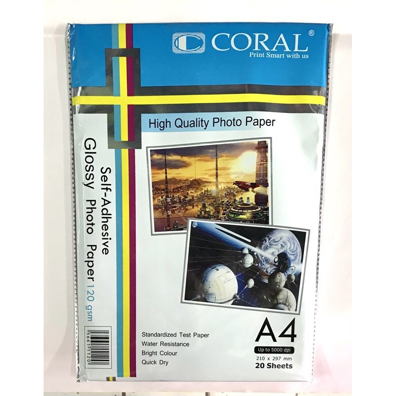 

KERTAS STIKER A4 CORAL