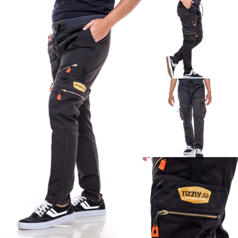 CELANA PANJANG PRIA JOGGER POCKET CARGO TIZZLY / CELANA JOGGER PANTS POCKET ORIGINAL TIZZLY