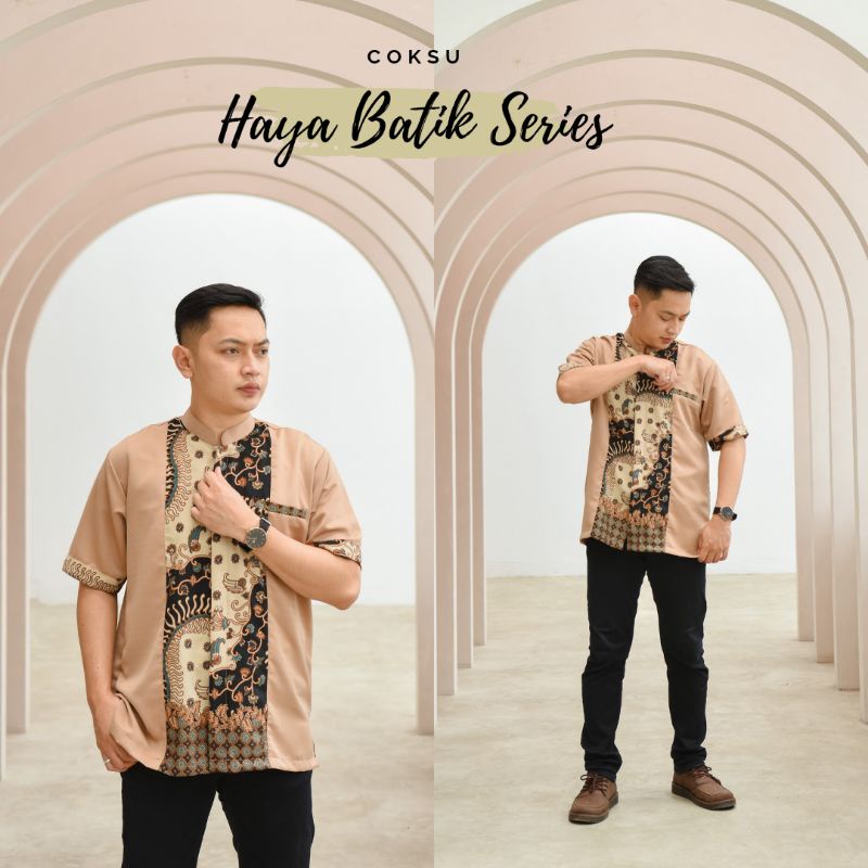 Baju Atasan Koko Haya Batik Series