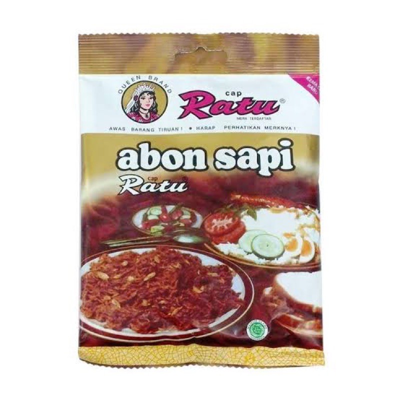 

Abon Sapi Cap Ratu 90g/Abon Sapi murni/Abon Queen Brand