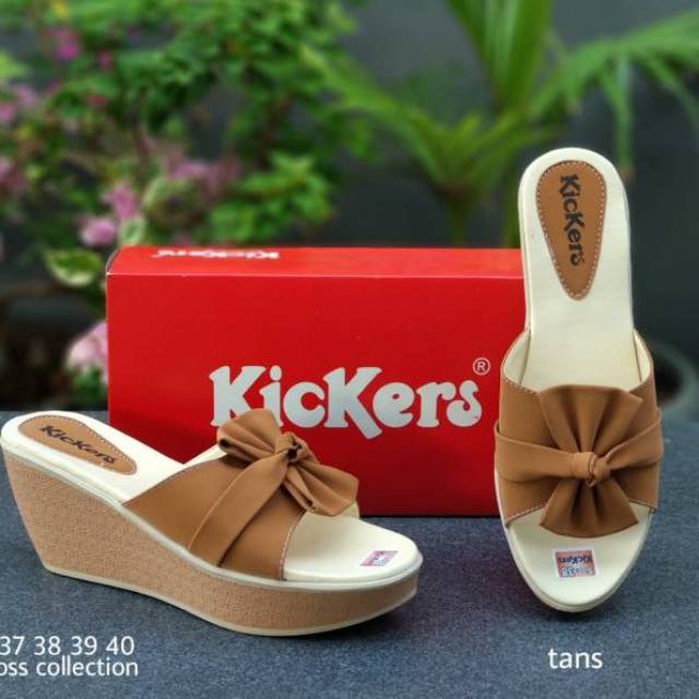 Sandal Wedges Kickers wanita