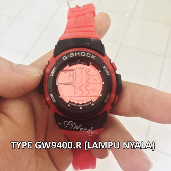 PROMO MURAH    TERMURAH ... G Shock Casio GW9400 Rangeman Full Merah Digital LED . Jam tangan pria &