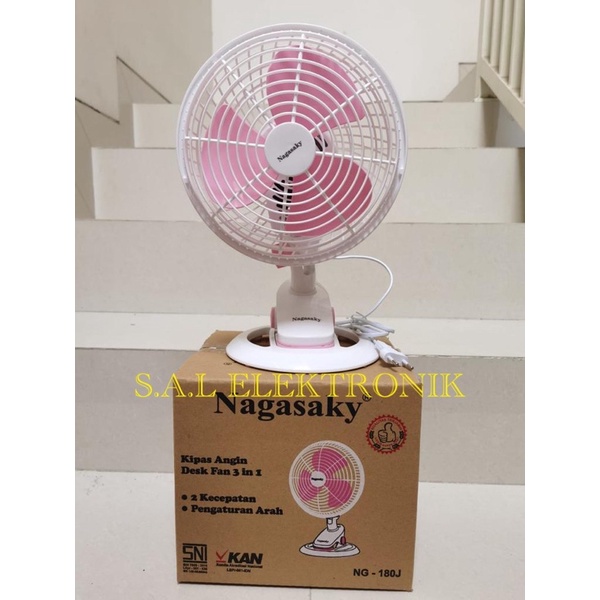 Kipas Angin Duduk Desk Fan Nagasaky 8” &amp; 10”