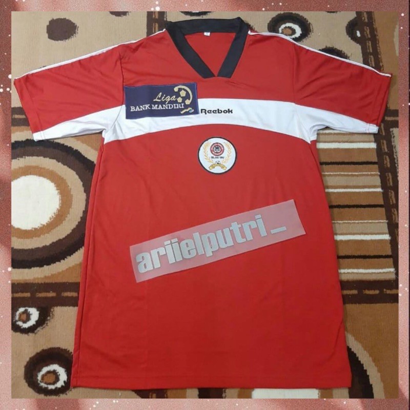 Jersey retro semenpadang liga bank mandiri merah 2000