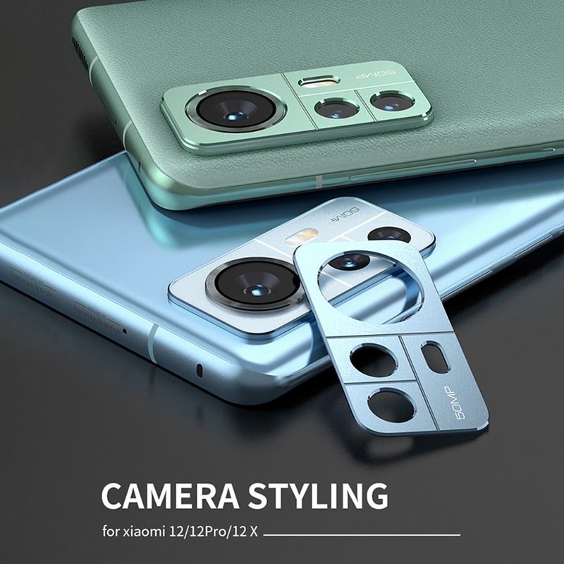 Ring Pelindung Lensa Kamera Belakang Bahan Aluminum Alloy Untuk Xiaomi 12 / 12X / 12 Pro