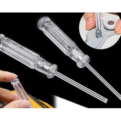 Obeng Bunga/obeng Kristal Mini/ Mini Crystal Screwdriver/Obeng Crystal Mini 3mm x 95mm Plus Minus Ke