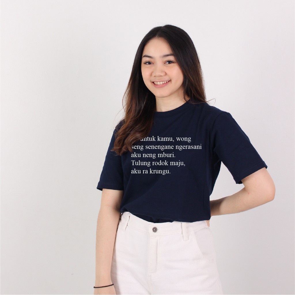 kaos oblong sablon kaos tumblr tee kata kata termurah pusatnya kaos kata sindirian lucu NGERASANI ce