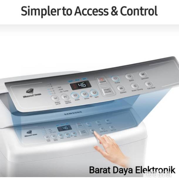 SAMSUNG Mesin Cuci 1 Tabung Top Loading 7KG WA70H4000SG-SE