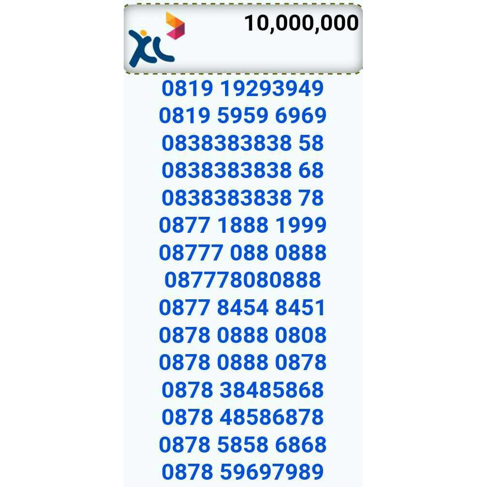 NOMOR CANTIK/XL BEBAS(08 777.80.80.888)NOMOR HOKI,RAPIH,