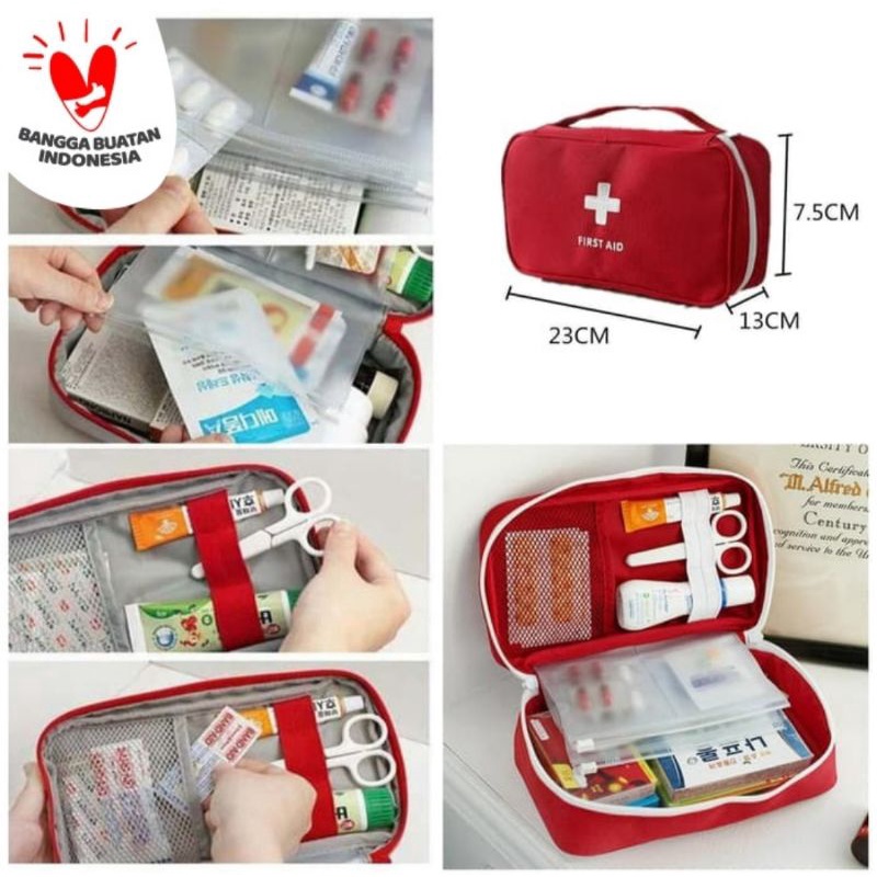 Tas Obat P3K Tas Peralatan P3K Tas Travel Tempat Obat - Tas First Aid Kit P3K Tas Peralatan Obat