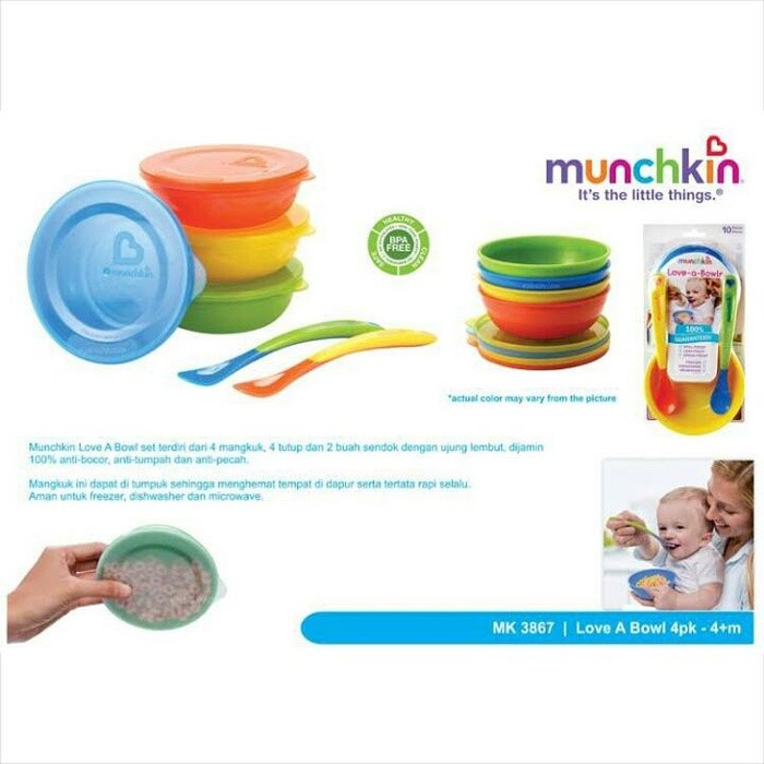 Mangkuk Makan Anak Munchkin Love a Bowls