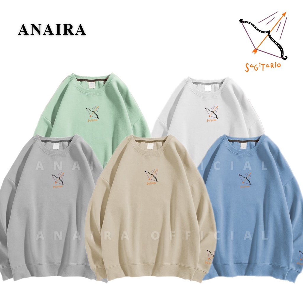 SAGITARIO SWEATER CREWNECK WANITA ANAIRAOFFICIAL