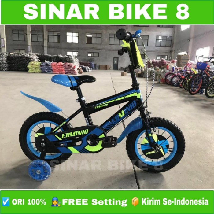 Sepeda Anak Laki BMX ERMINIO 237 Ukuran 12&quot; 16&quot; dan 18 Inch