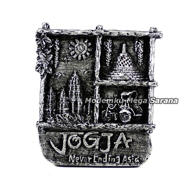 Souvenir Magnet Kulkas Tempelan Candi Prambanan Borobudur Tugu Jogja - A