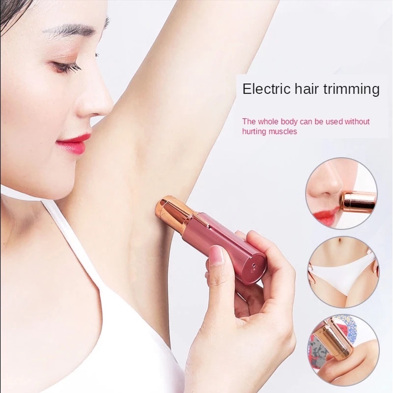 Ellecoo Mini Lady Shaver Pencukur Cukuran Bulu Rambut/Penghilang Bulu Women Hair Remover Elektrik Mini