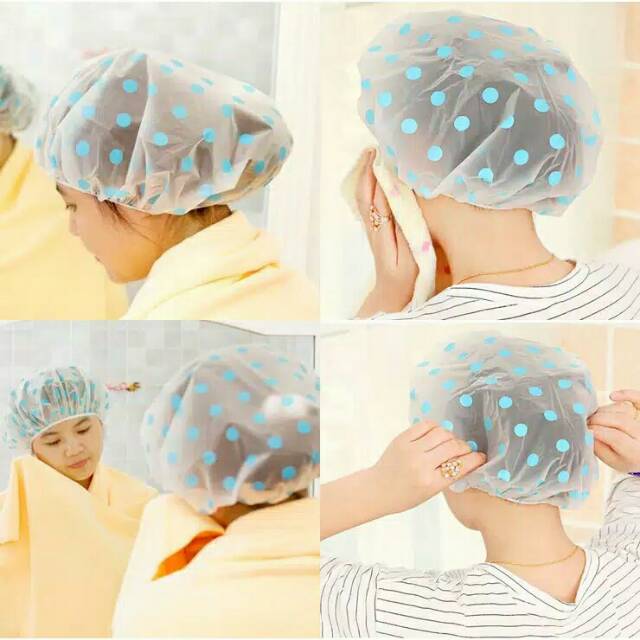 ST-404 Shower Cap Topi Penutup Rambut Mandi Masak Agar Tidak Basah