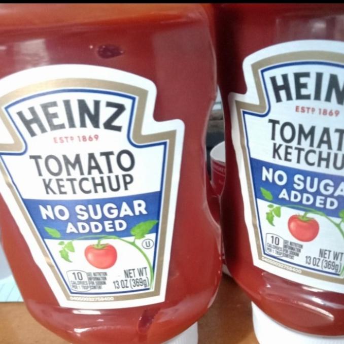 

best produk] heinz tomato ketchup no added sugar 369gr sauce saus tomat
