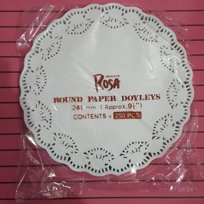 

Doyles Paper Rosa Round 9,5" (241 mm)
