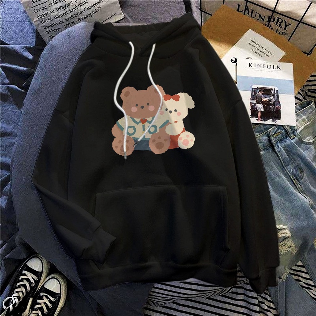 BAR AND BER HOODIE BEAR SWEATER WANITA CREWNECK WANITA / HOODIE WANITA TEBAL