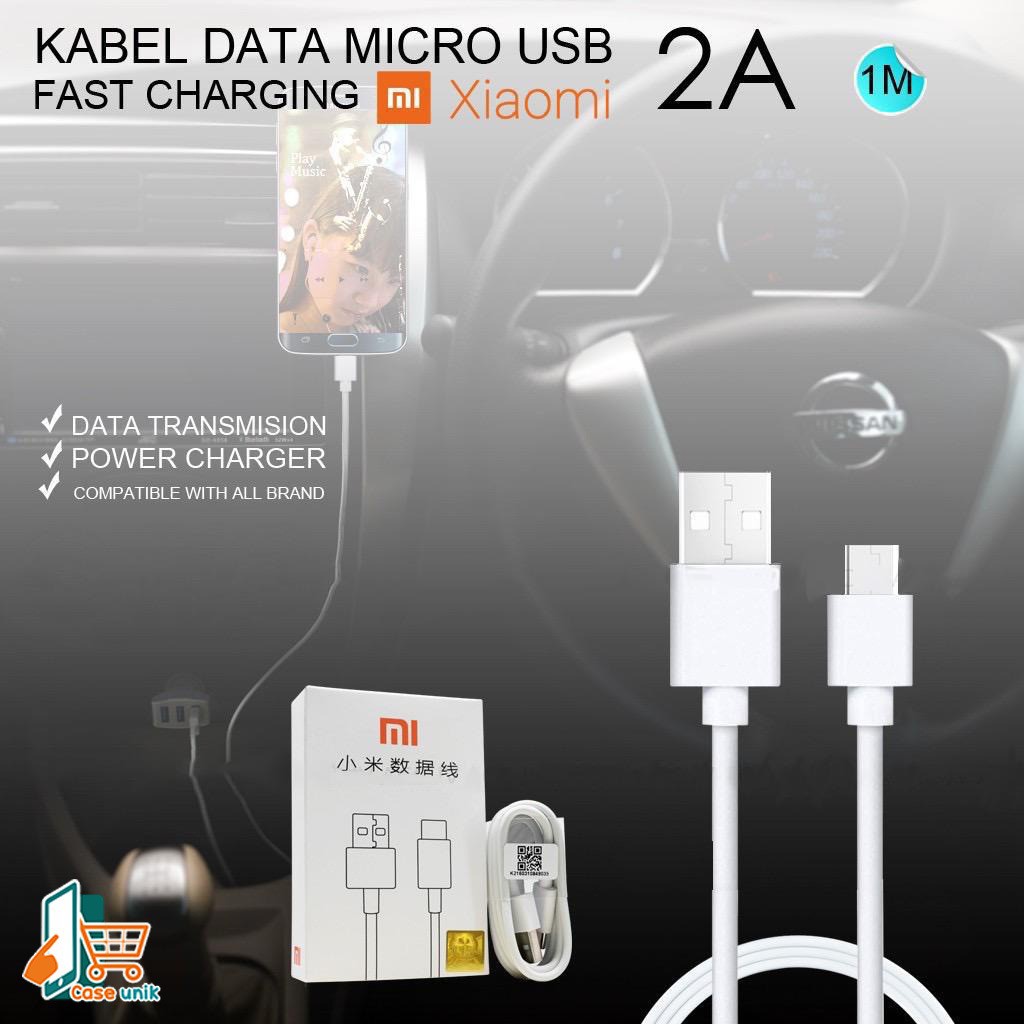 BM002 Mi9 WHITE XIAOMI KABEL DATA NEW MODEL ORIGINAL REDMI NOTE 5A 4 4X 7 6 6pro MICRO USB CS2487